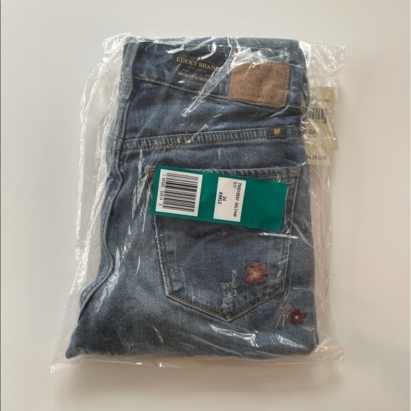Lucky Brand Bridgette Skinny Jean Hedley Embroidered Floral Jean - 24 - Picture 5 of 7